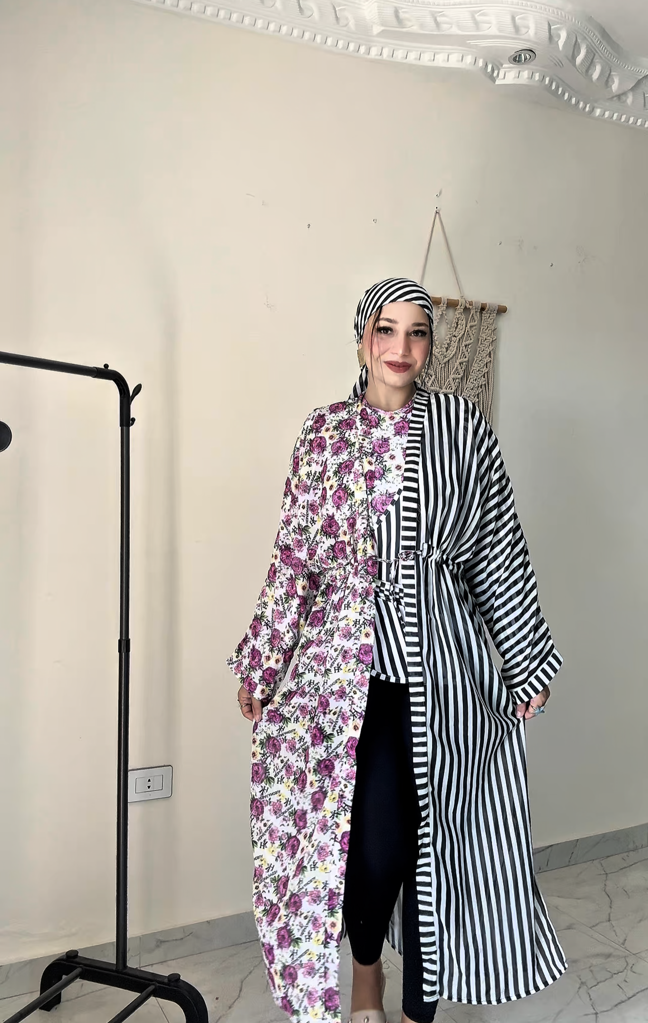 Floral Stripes Burkini