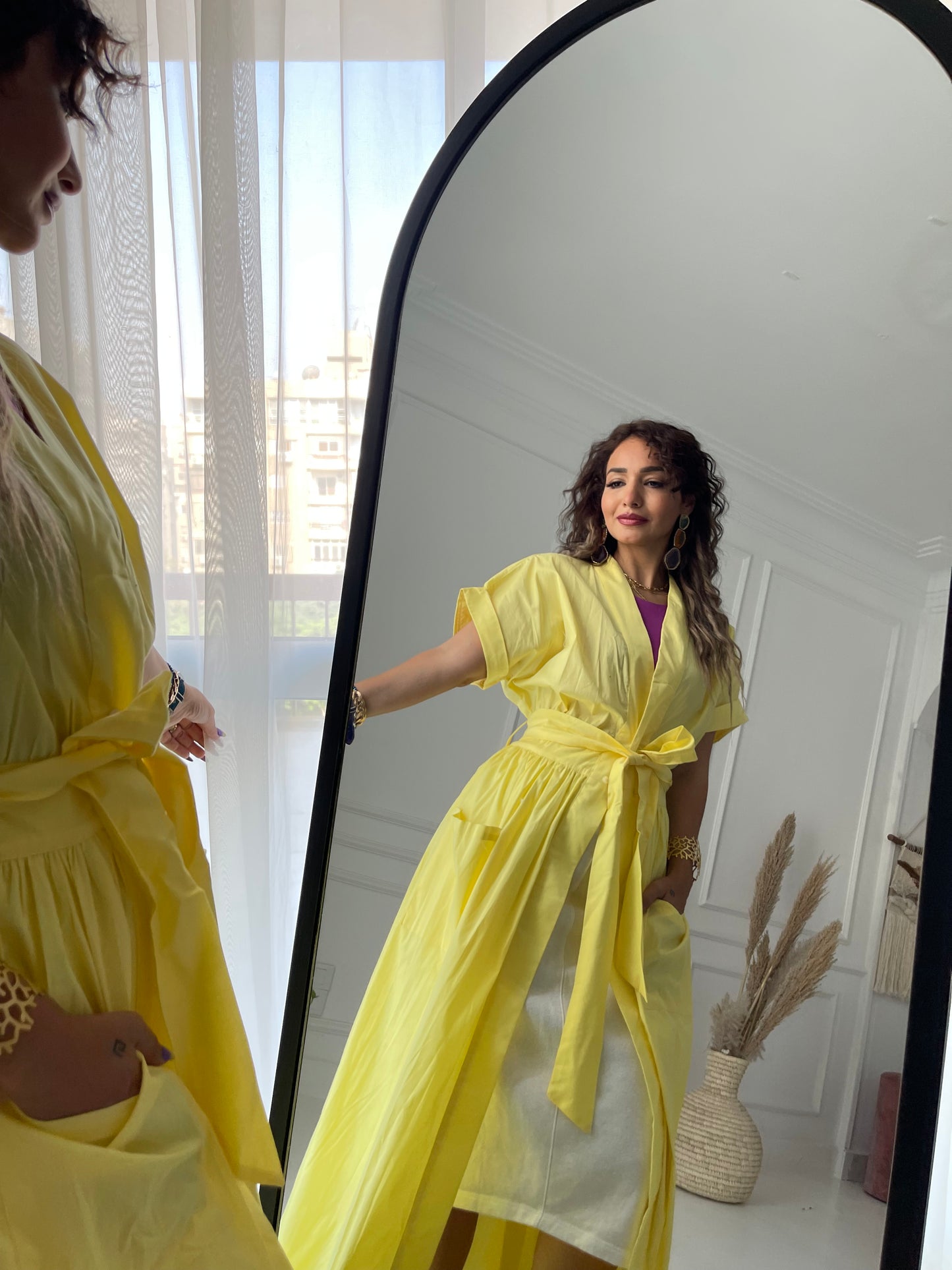 Vibrant Half sleeved Dress