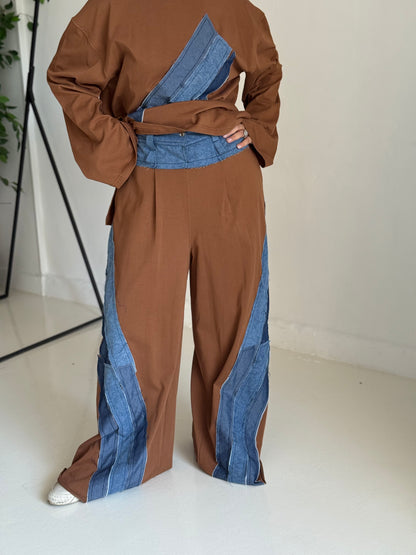 Denim Patchwork set