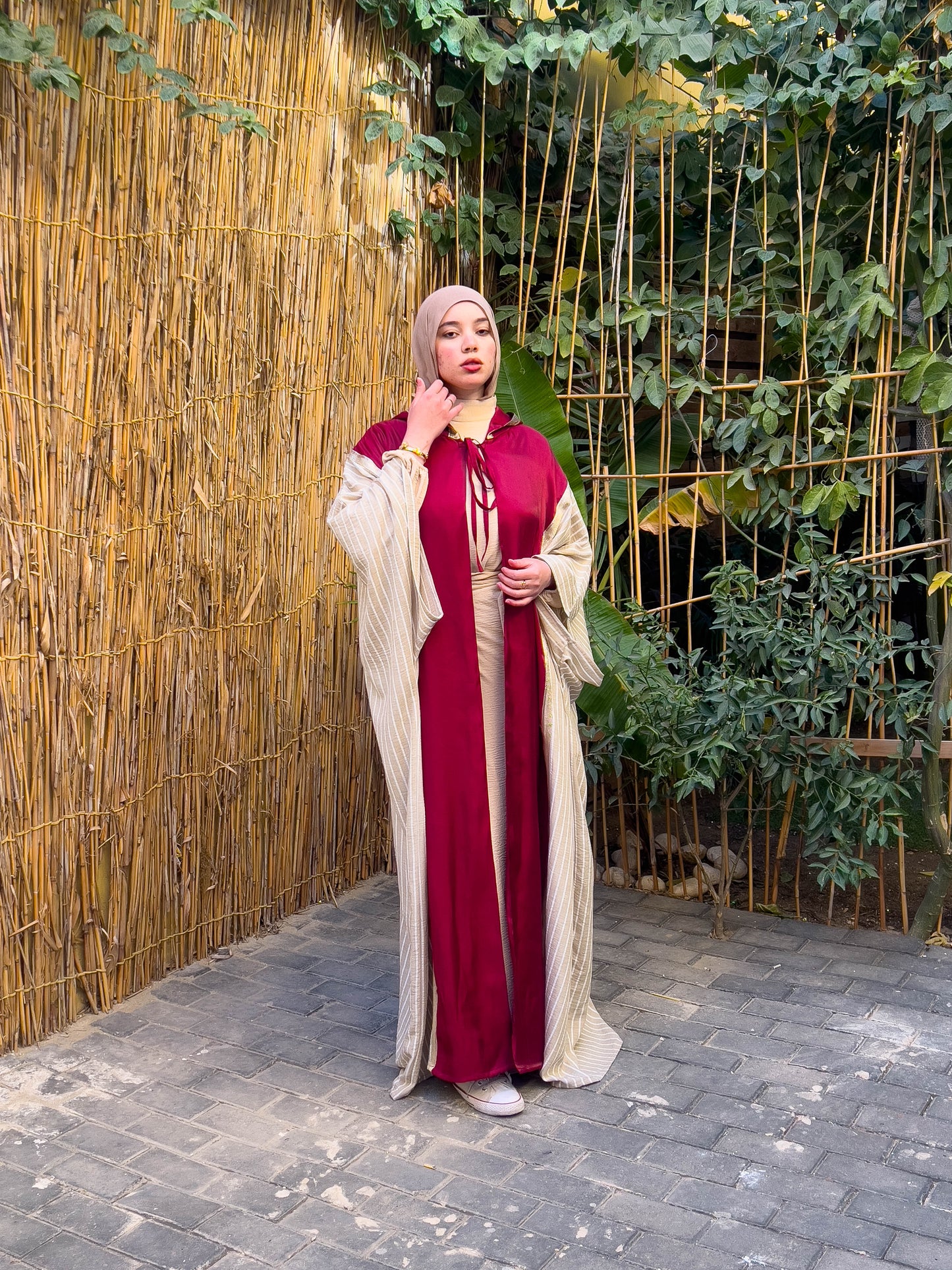 Striped Abaya