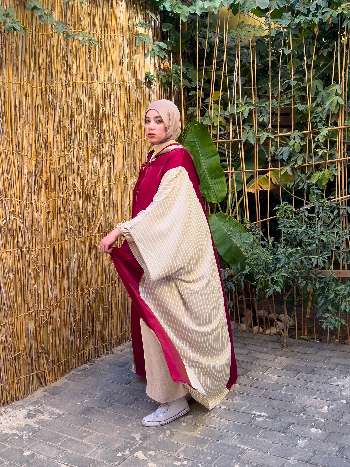 Striped Abaya