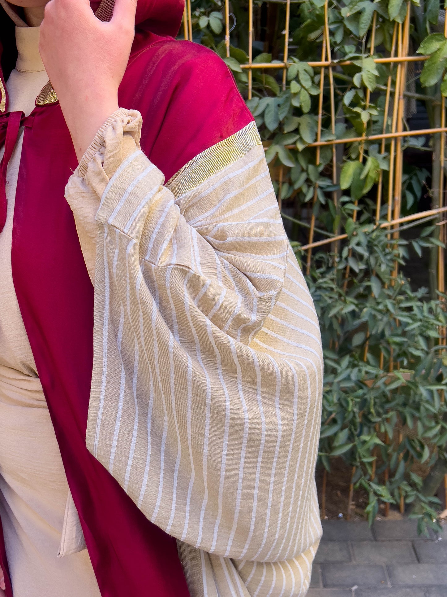 Striped Abaya