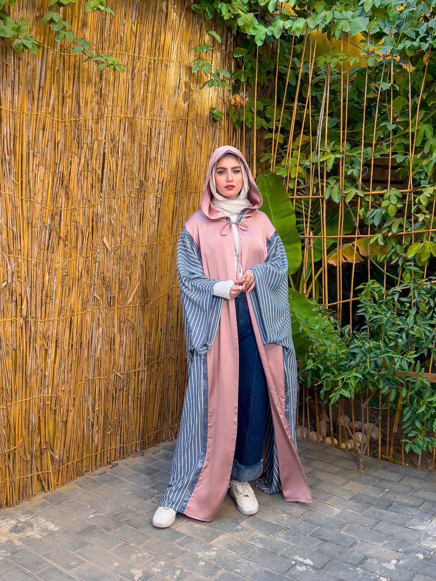 Striped Abaya