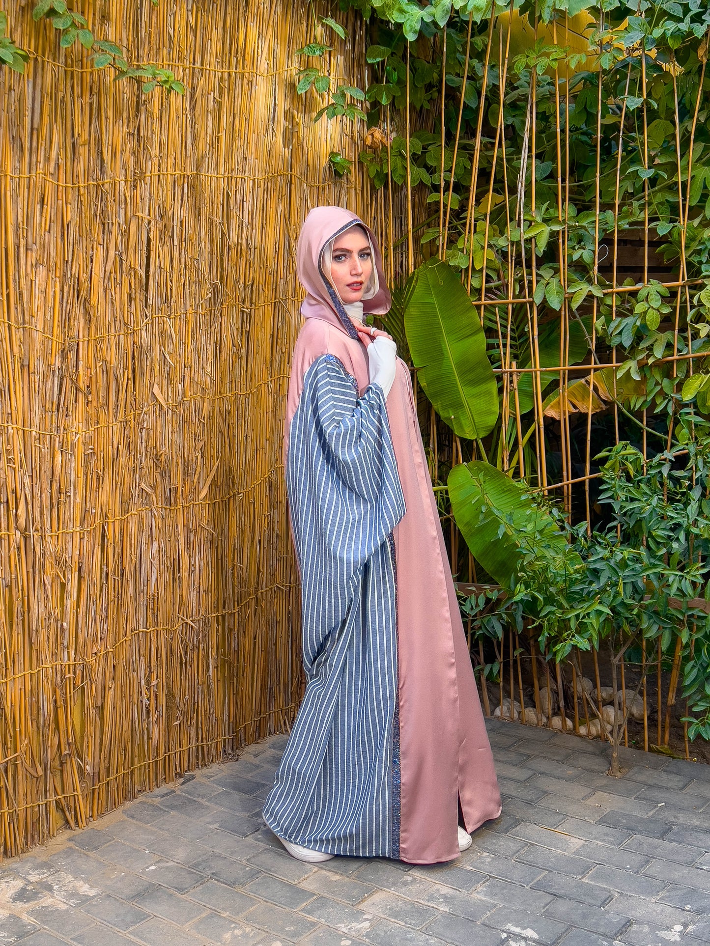 Striped Abaya