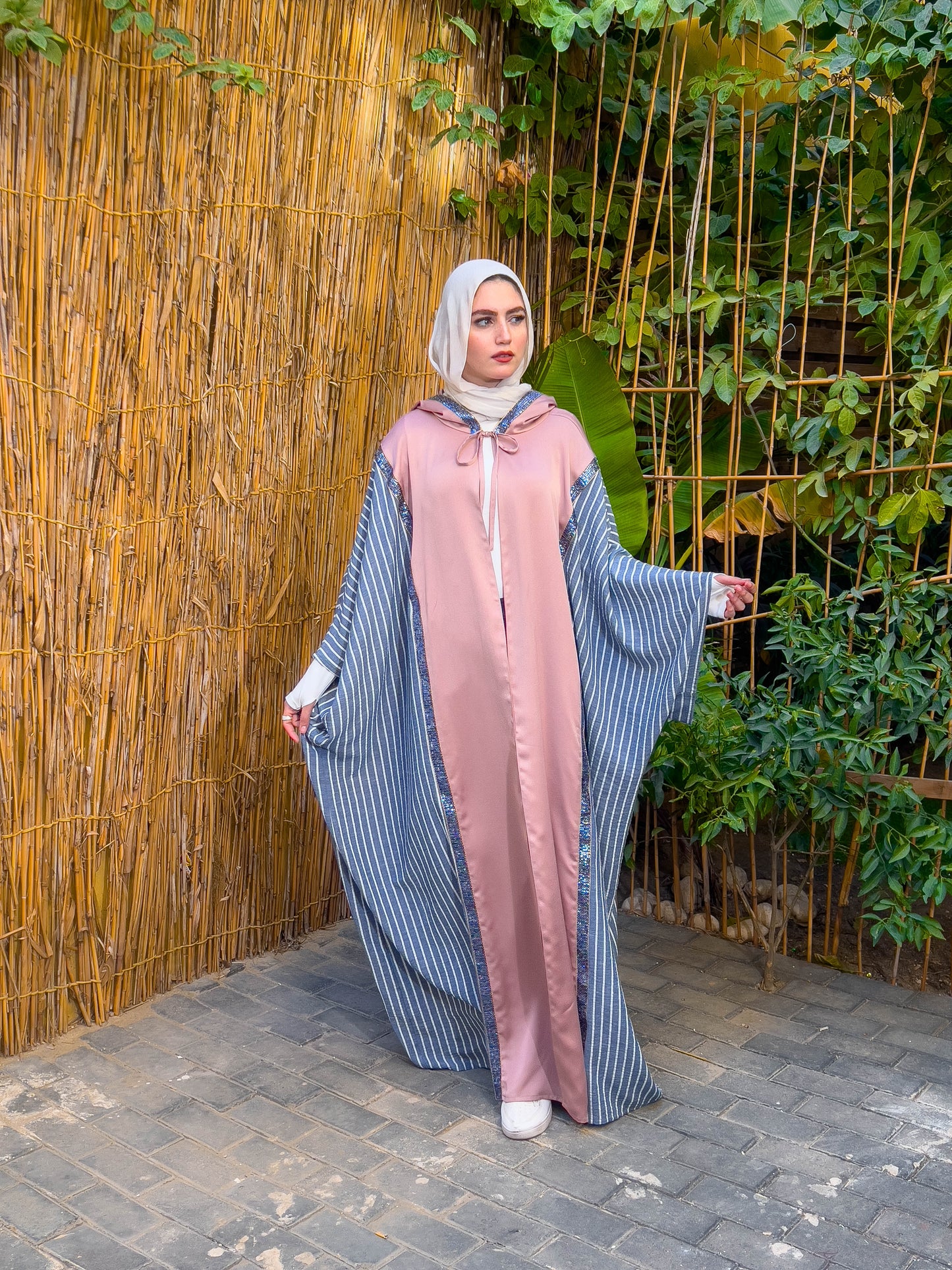 Striped Abaya