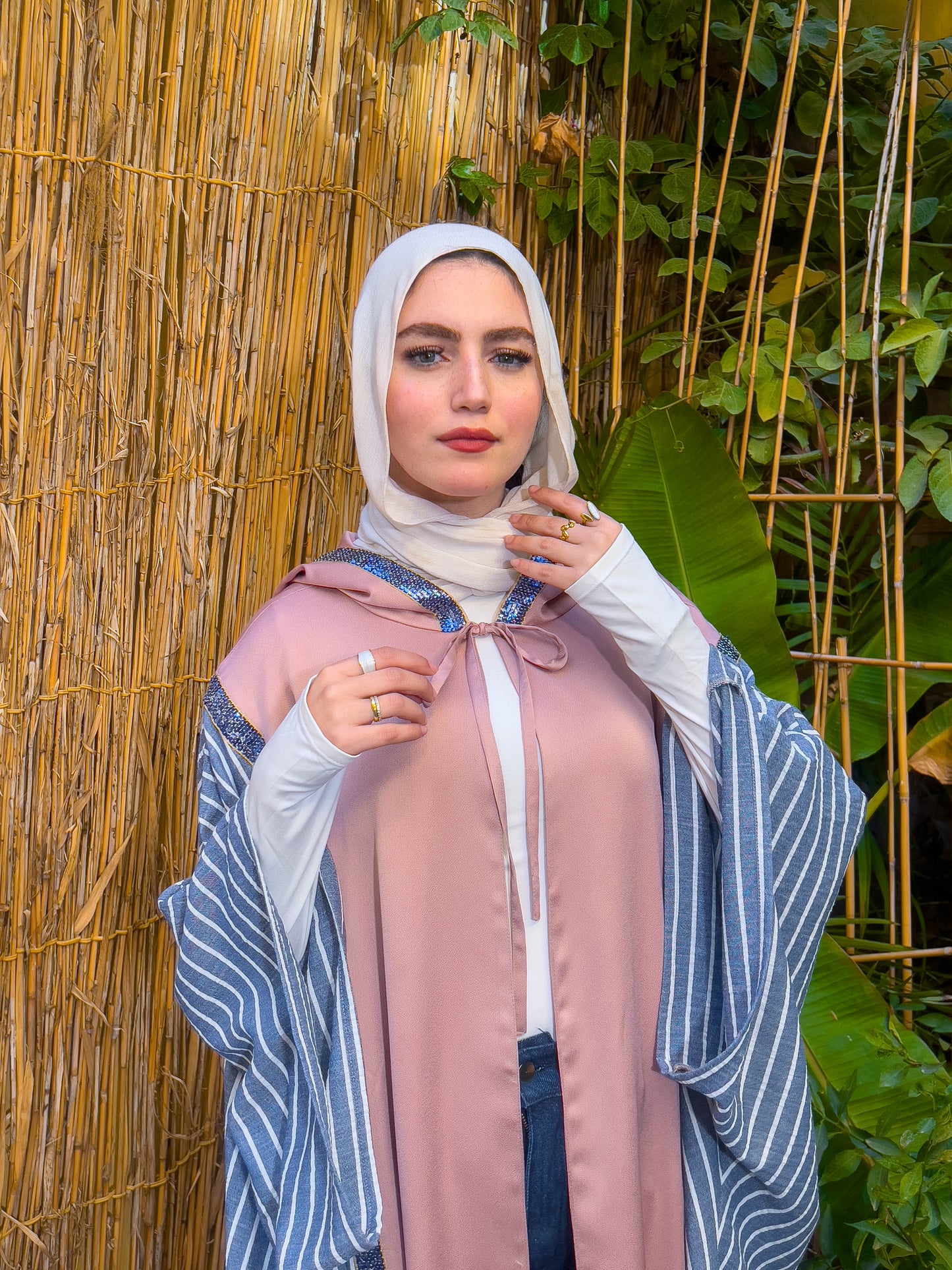 Striped Abaya