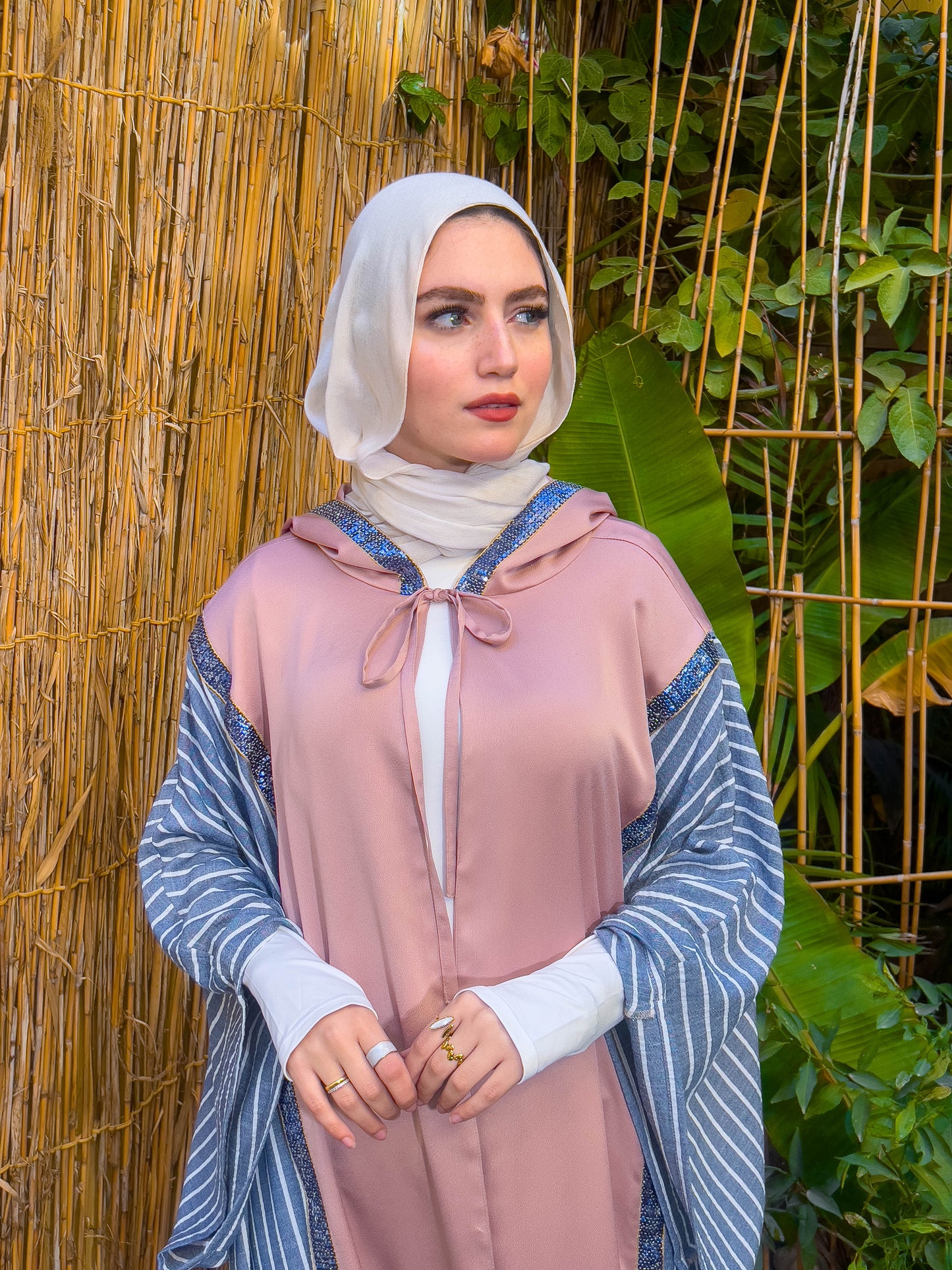 Striped Abaya