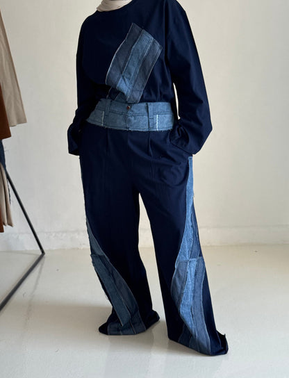 Denim Patchwork set
