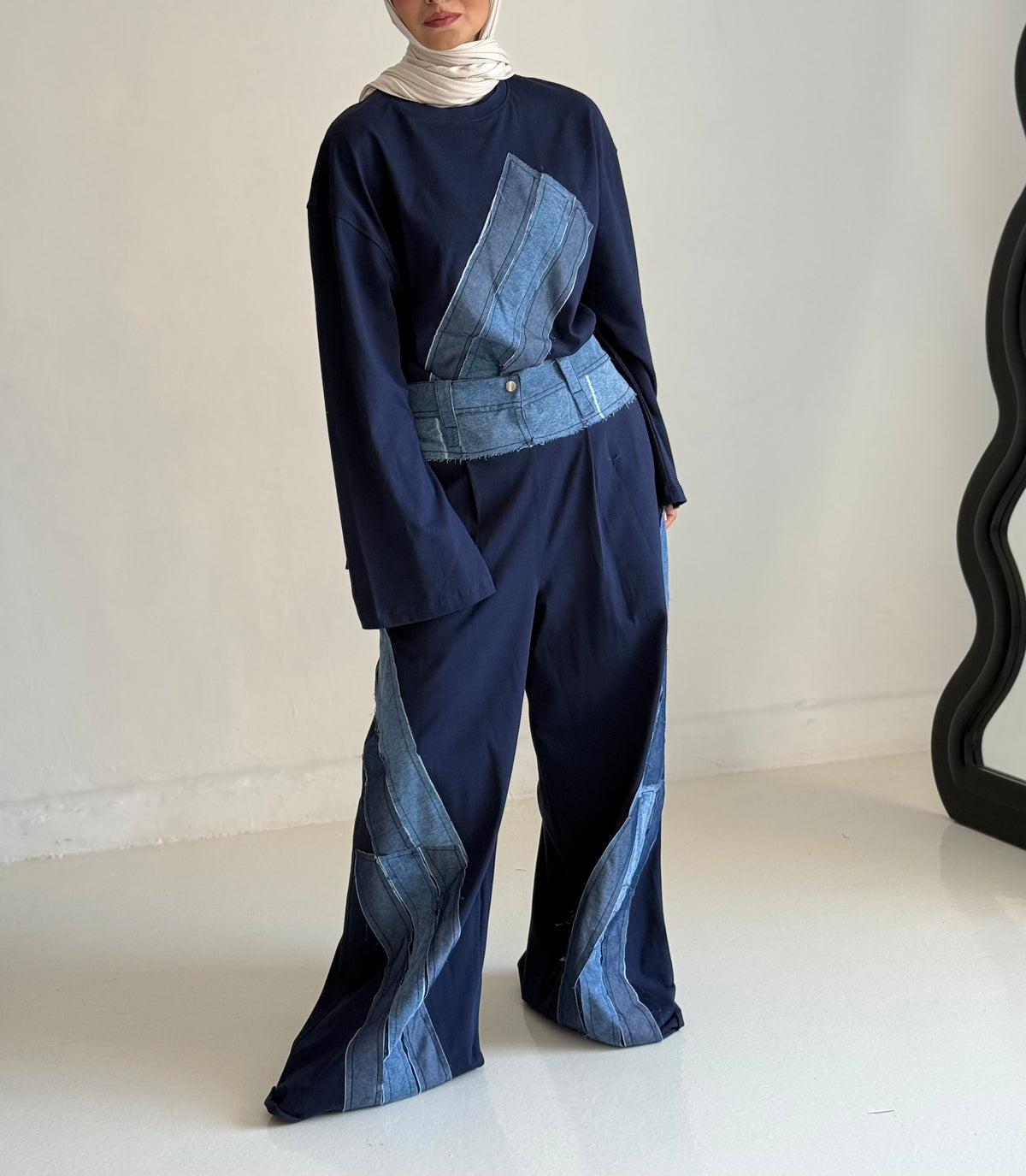 Denim Patchwork set