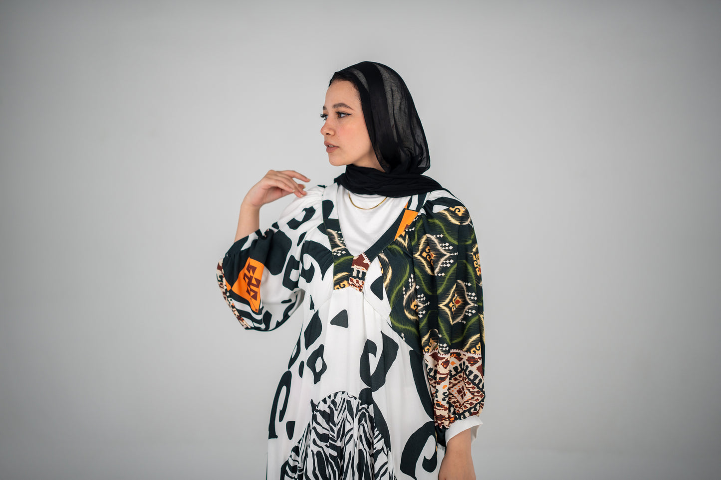 Mosaic Dress - Green