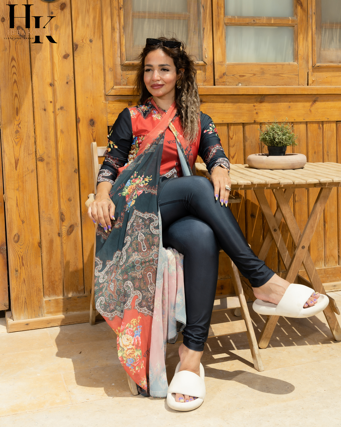 Red Flowers Burkini