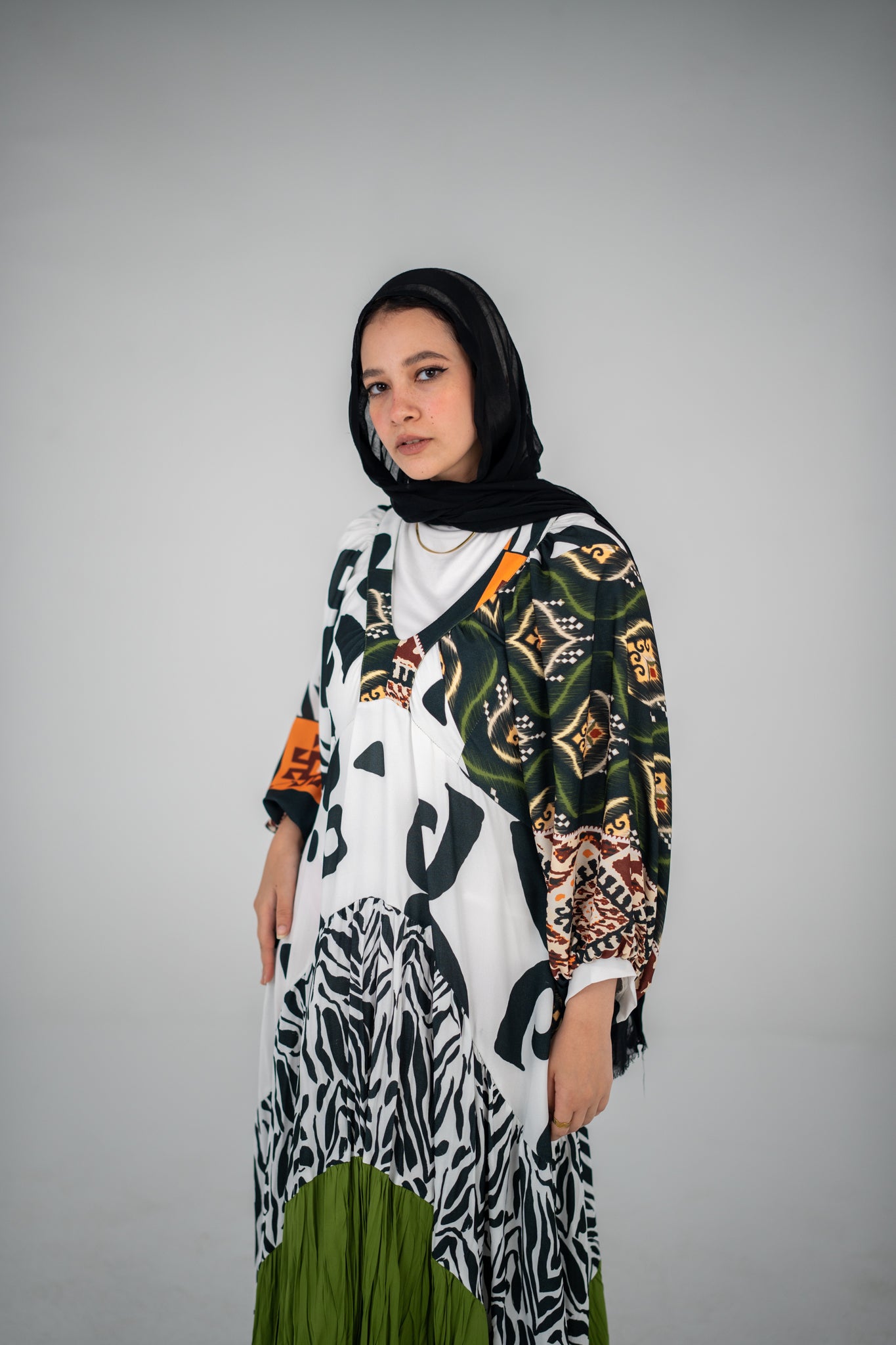 Mosaic Dress - Green