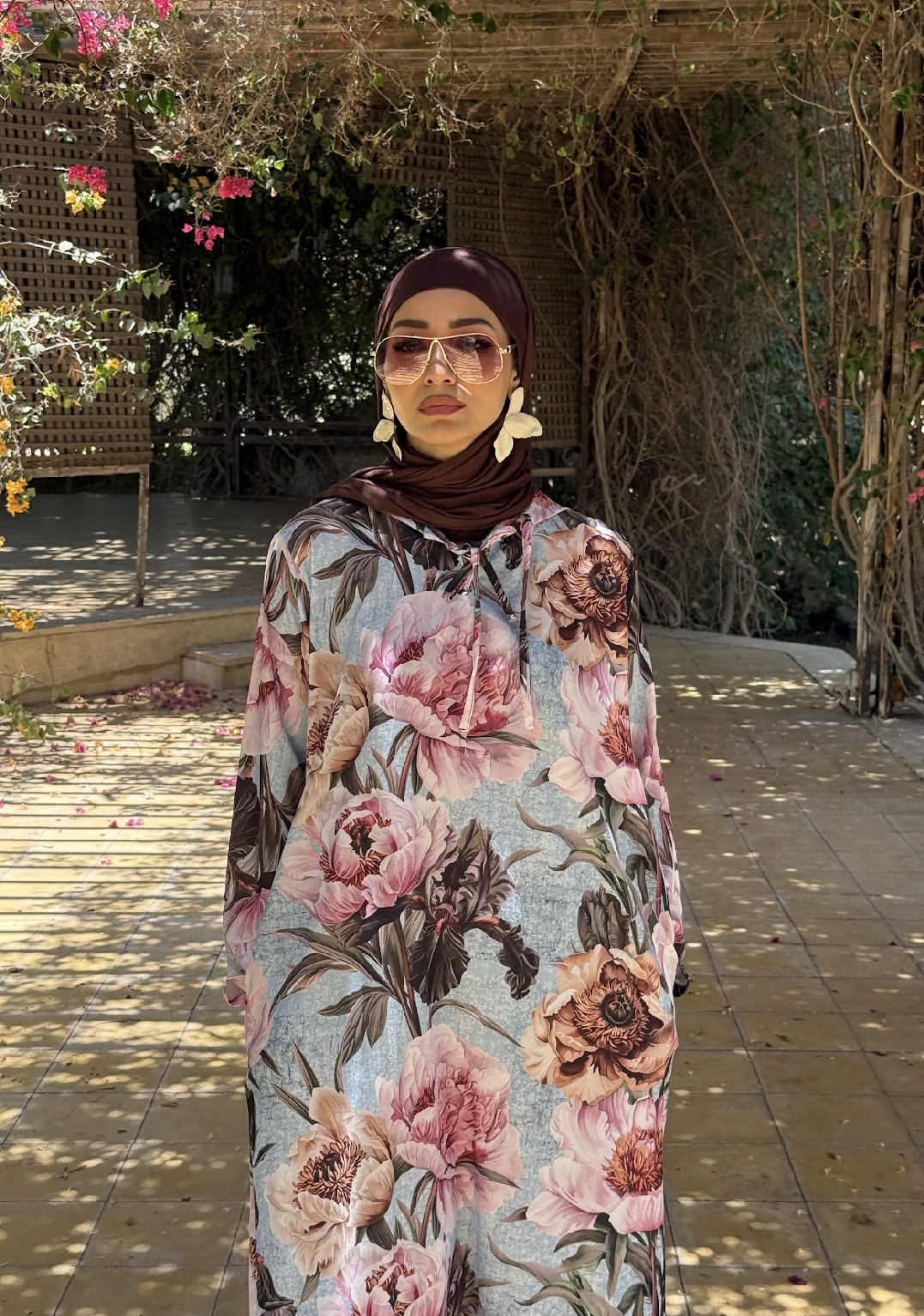 Casual Abaya - Flowers