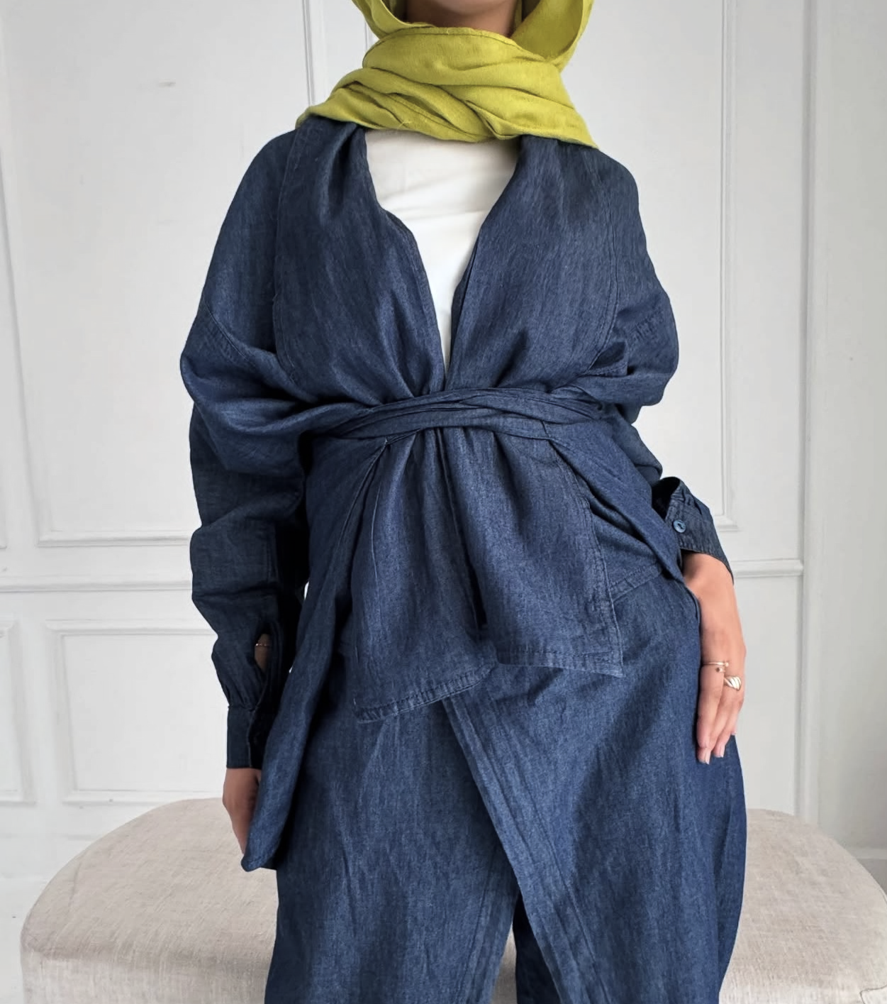 Side-belted Blouse