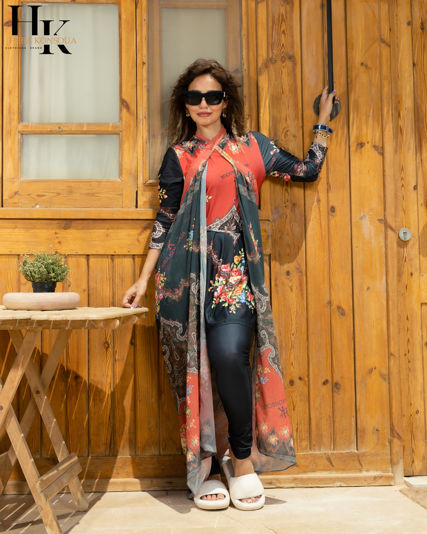 Red Flowers Burkini