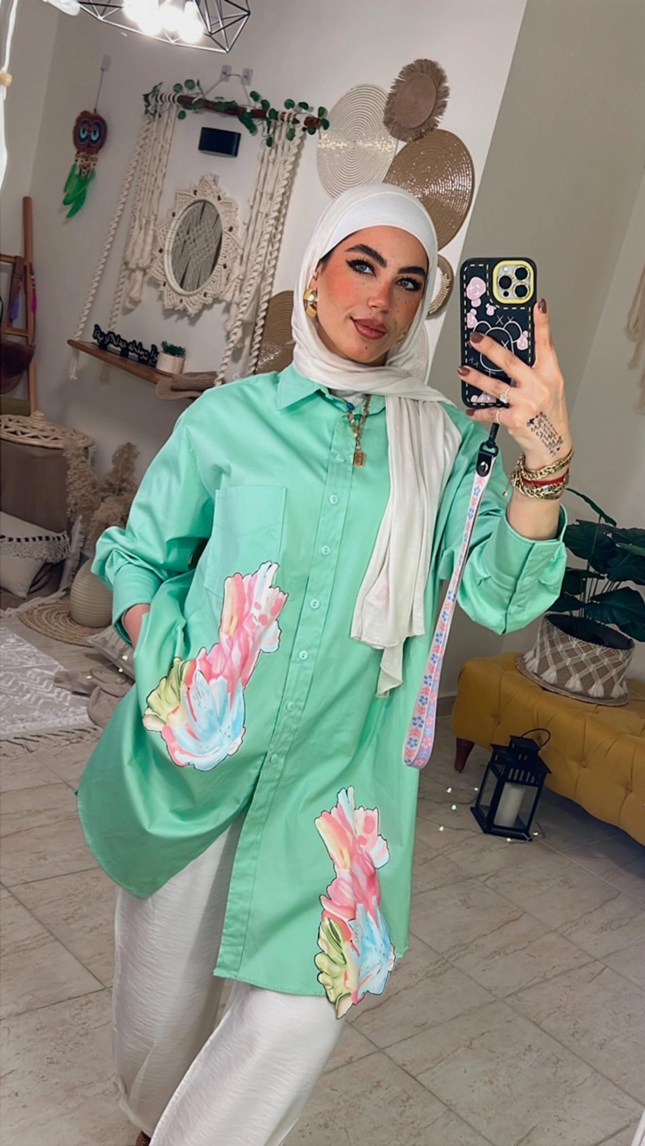 Printed Oversized Chemise
