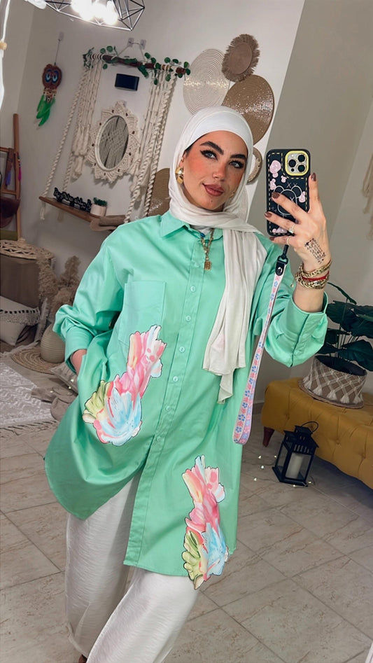 Printed Oversized Chemise