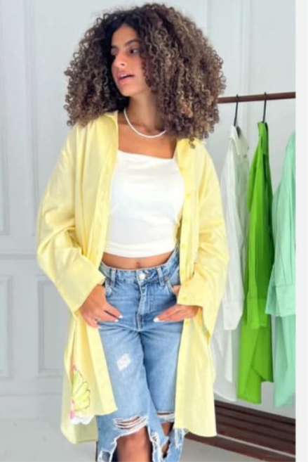 Printed Oversized Chemise