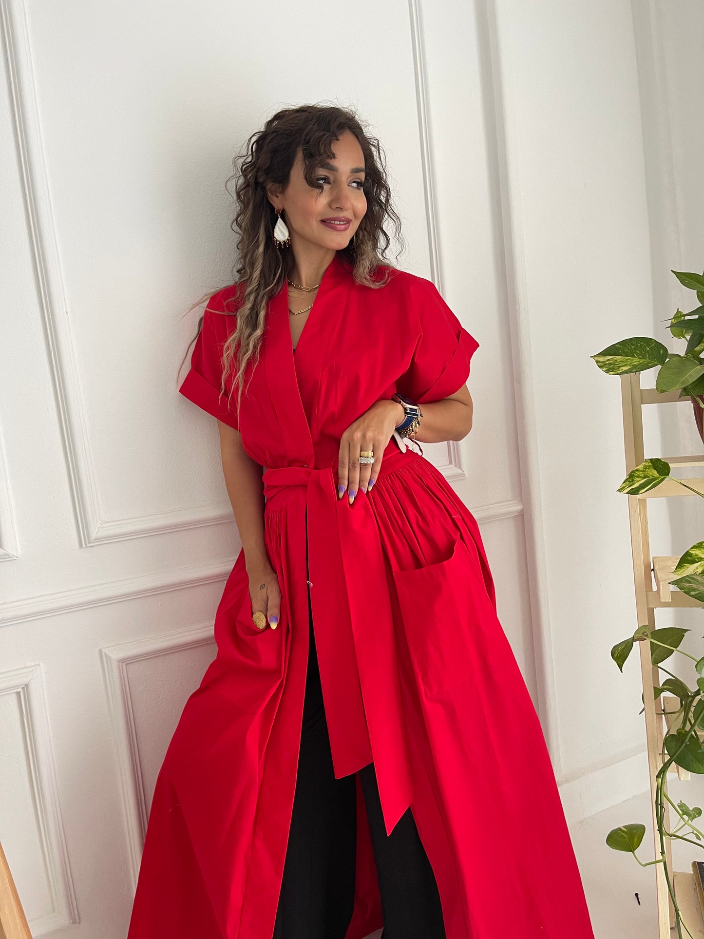 Vibrant Half sleeved Dress