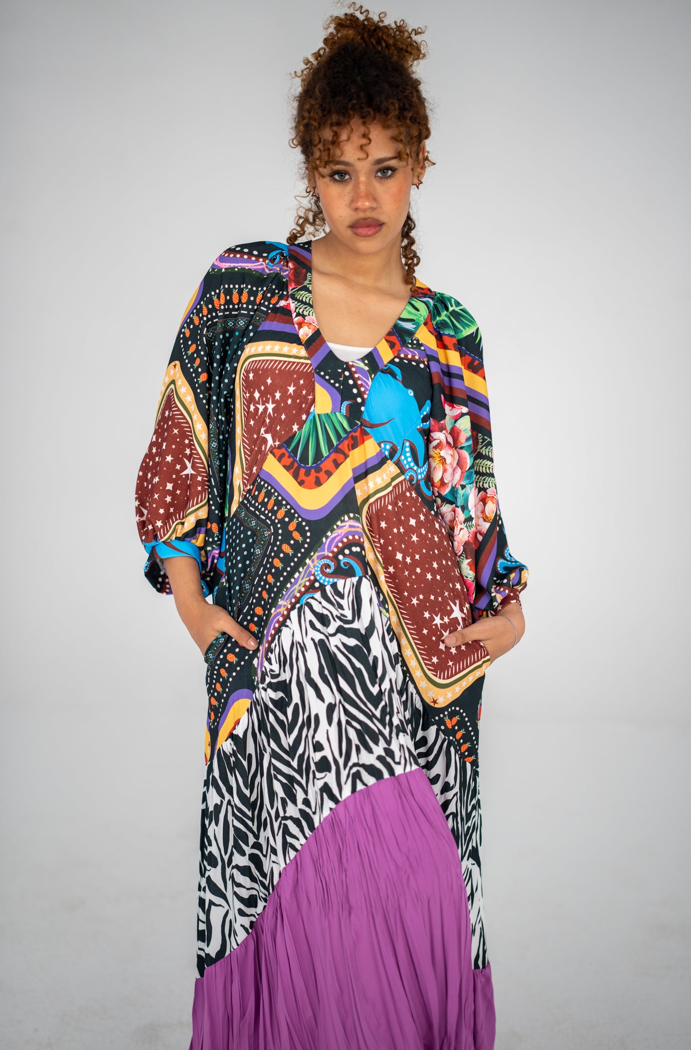 Mosaic Dress - Purple