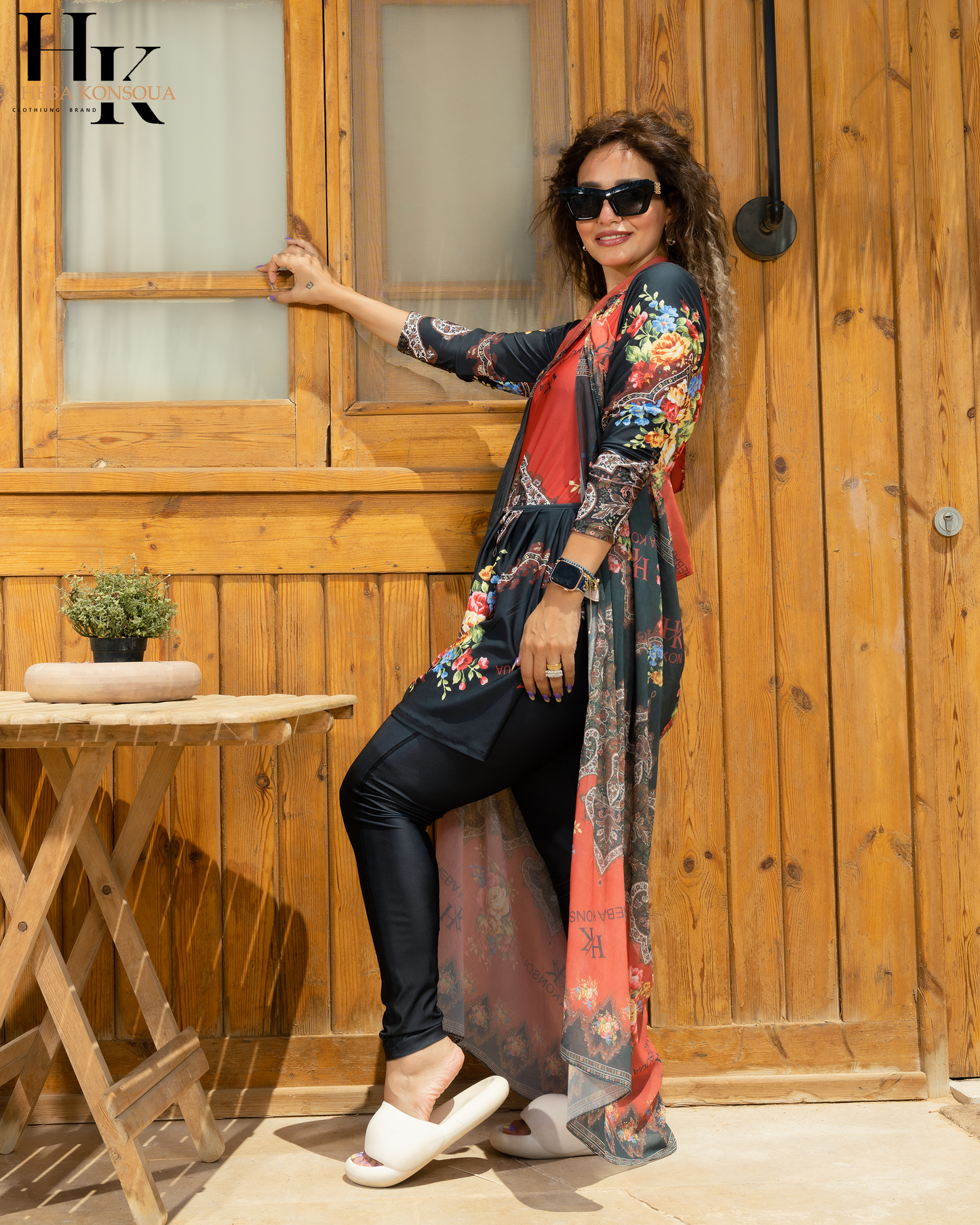 Red Flowers Burkini