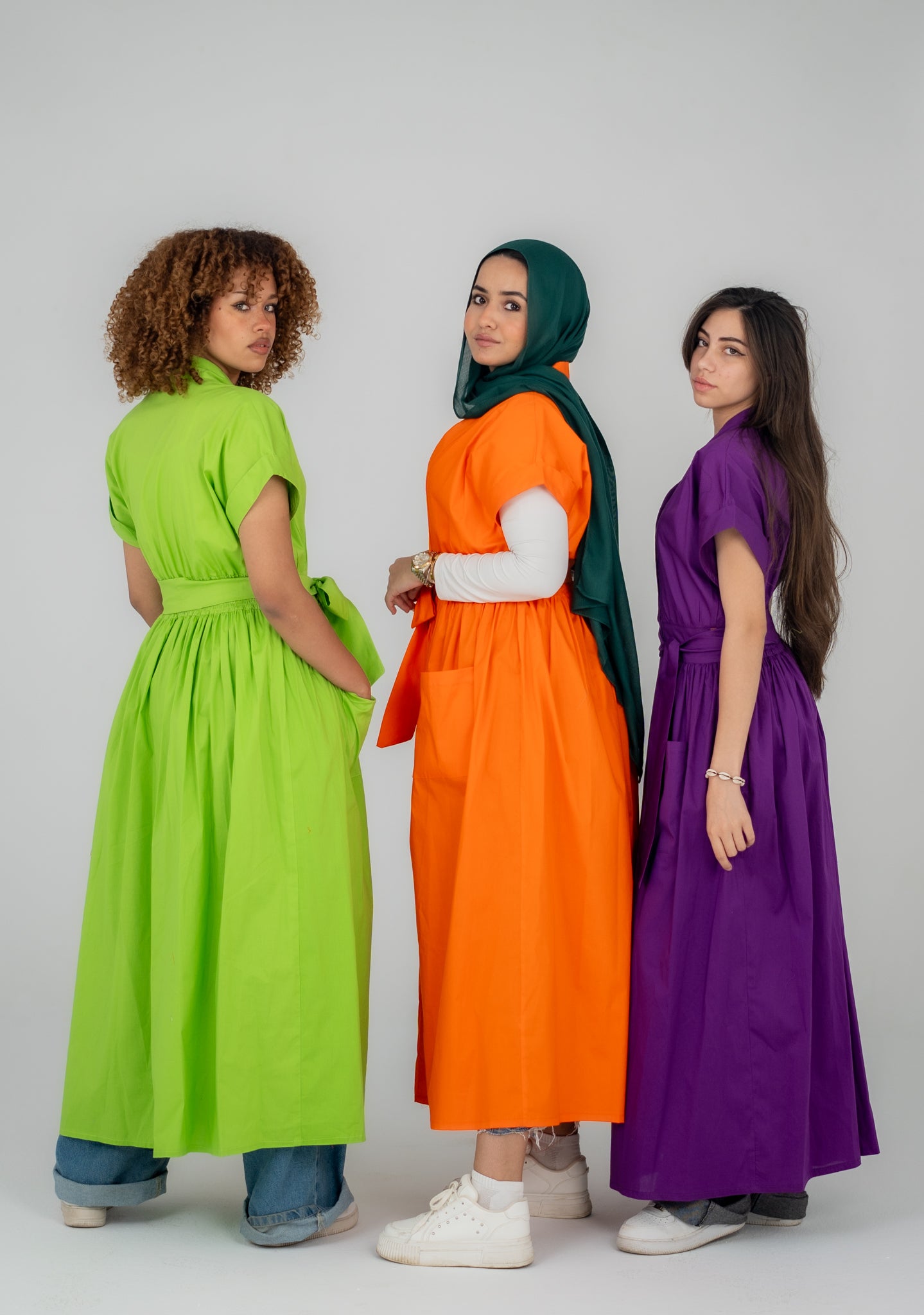 Vibrant Half sleeved Dress
